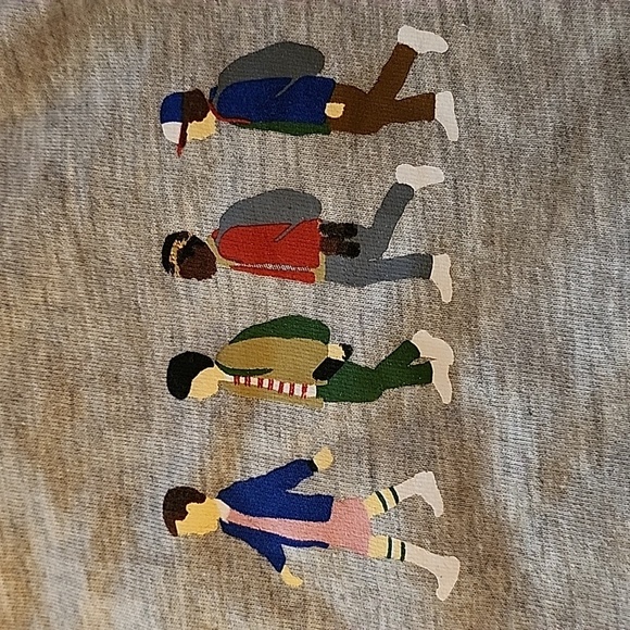 Netflix MD Stranger Things Gray Off-the-Shoulder Sweater - Picture 5 of 11